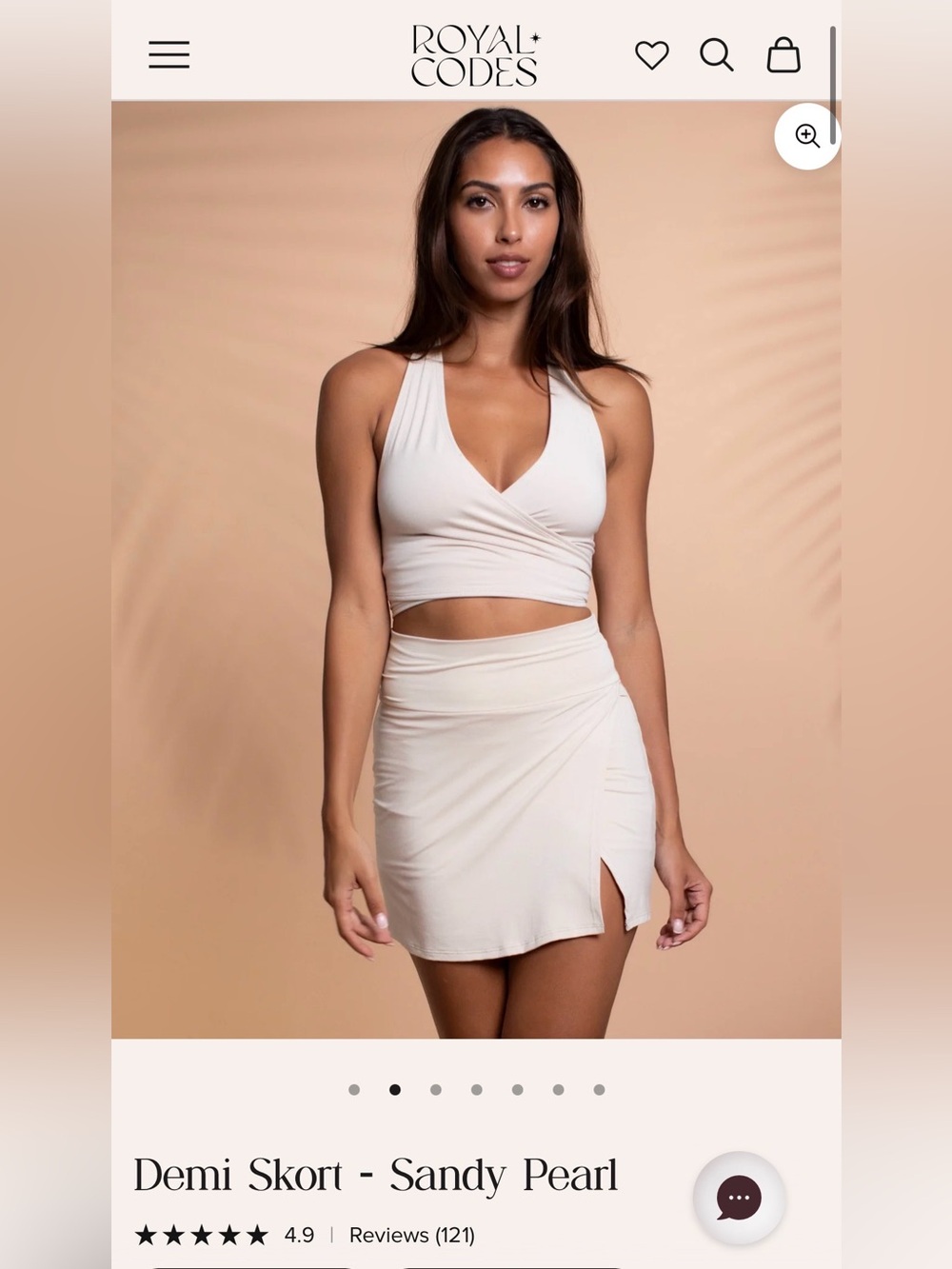 ROYAL CODES DEMI SKORT SANDY PEARL XS